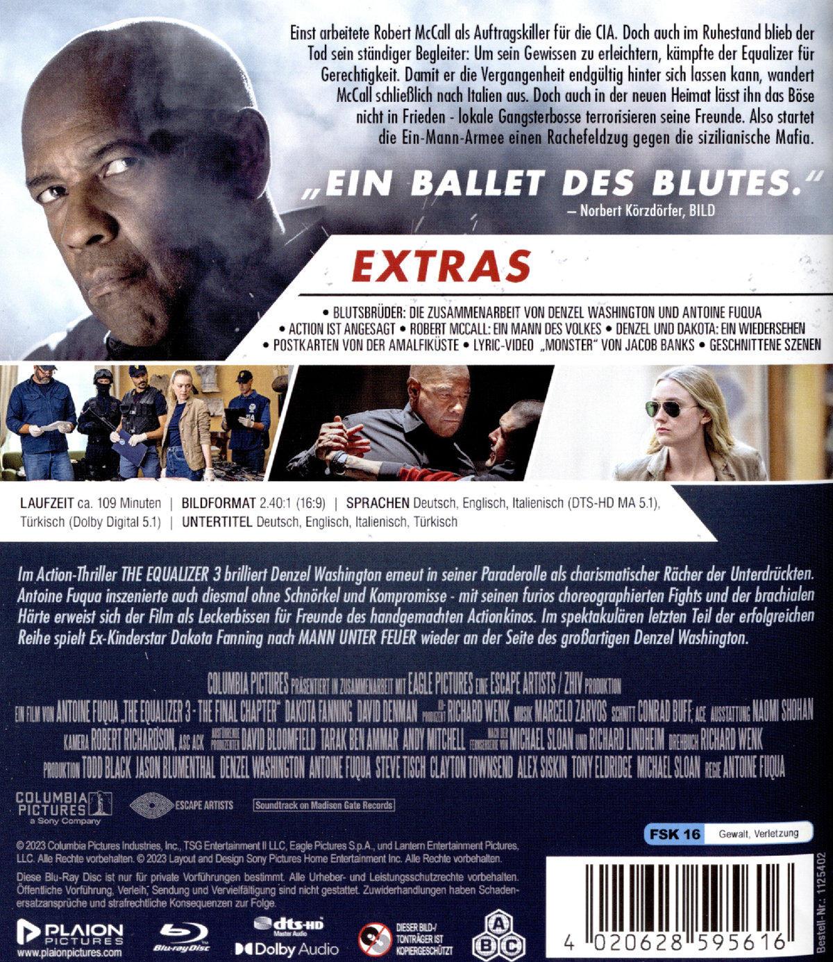 The Equalizer 3 - The Final Chapter  (Blu-ray Disc)