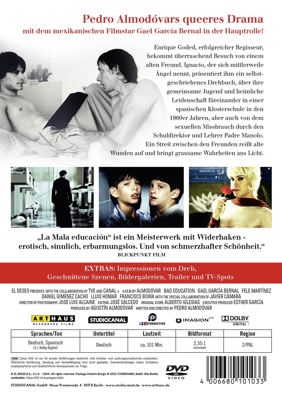 La Mala Educación - Schlechte Erziehung  (DVD)