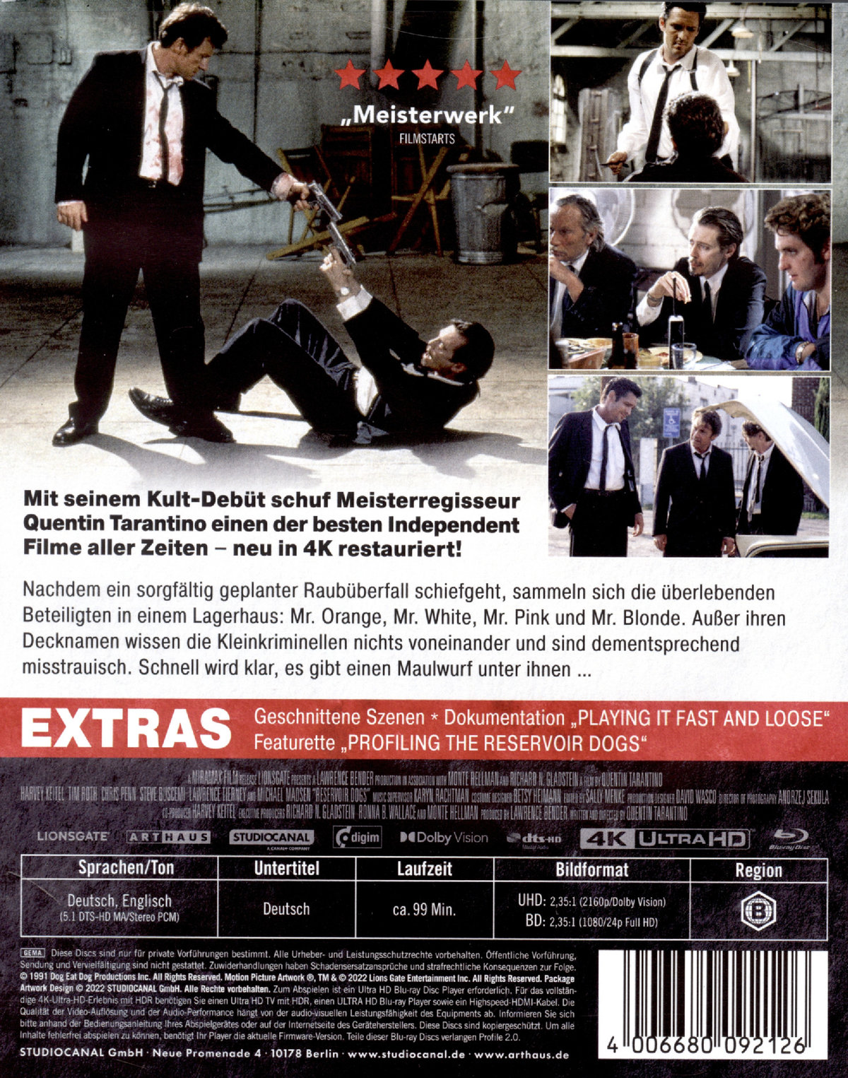 Reservoir Dogs (4K Ultra HD+Blu-ray)