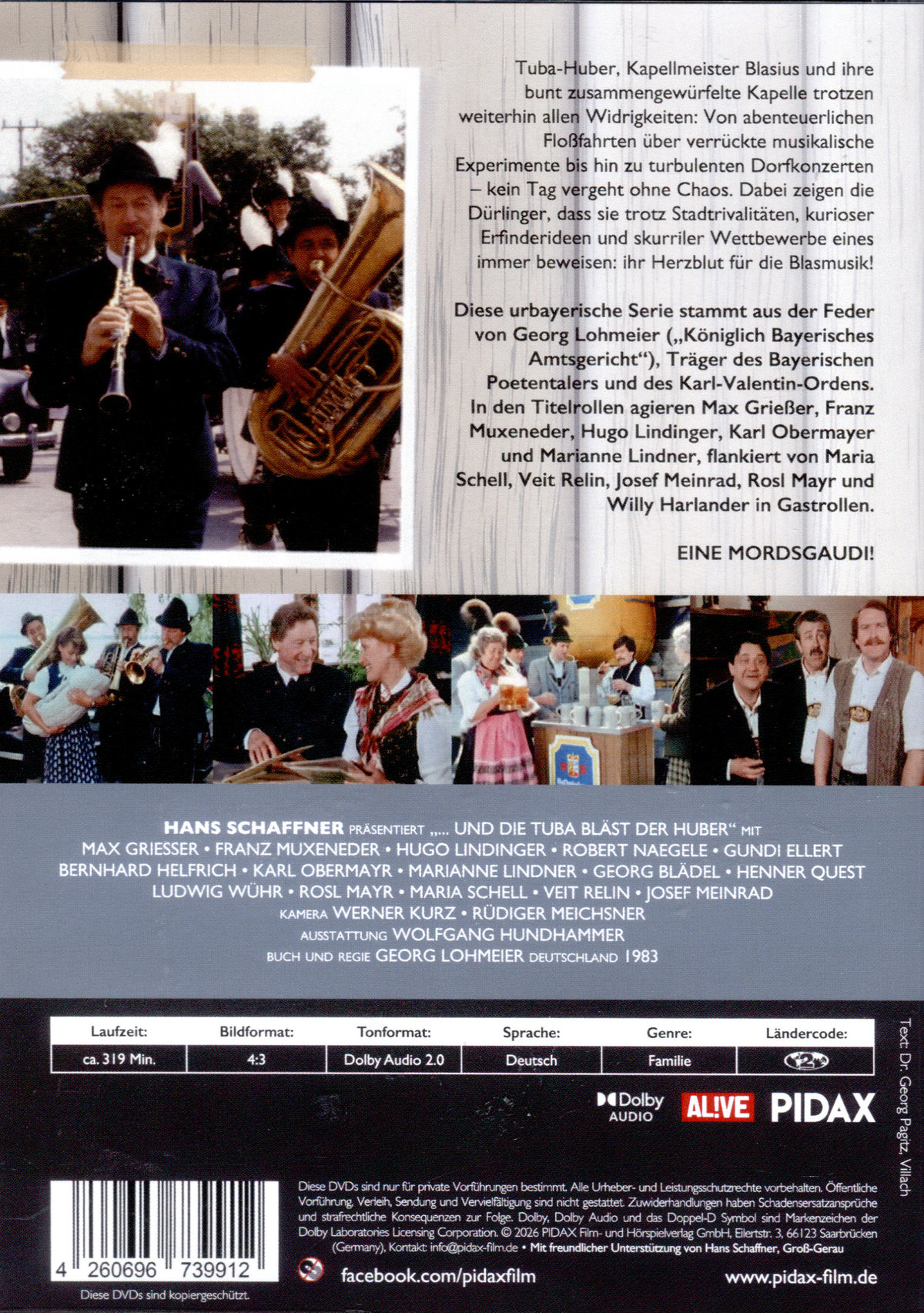 Und die Tuba bläst der Huber, Staffel 2 / Weitere 13 Folgen der Kultserie von Georg Lohmeier („Königlich Bayerisches Amtsgericht“) (Pidax Serien-Klassiker)  [2 DVDs]  (DVD)