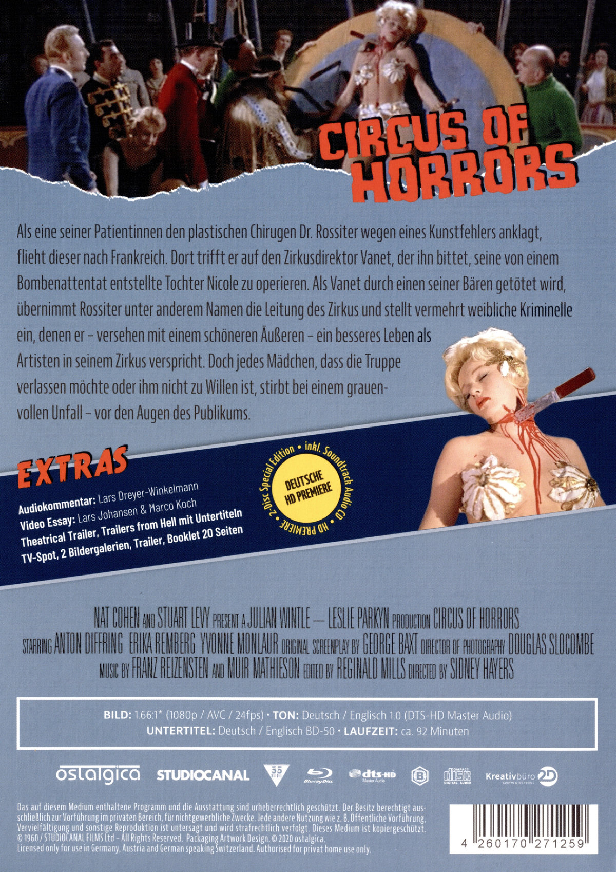 Circus of Horrors - Limited Edition (blu-ray)