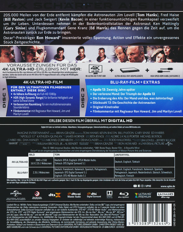 Apollo 13 (4K Ultra HD) Apollo 13 (4K Ultra HD)