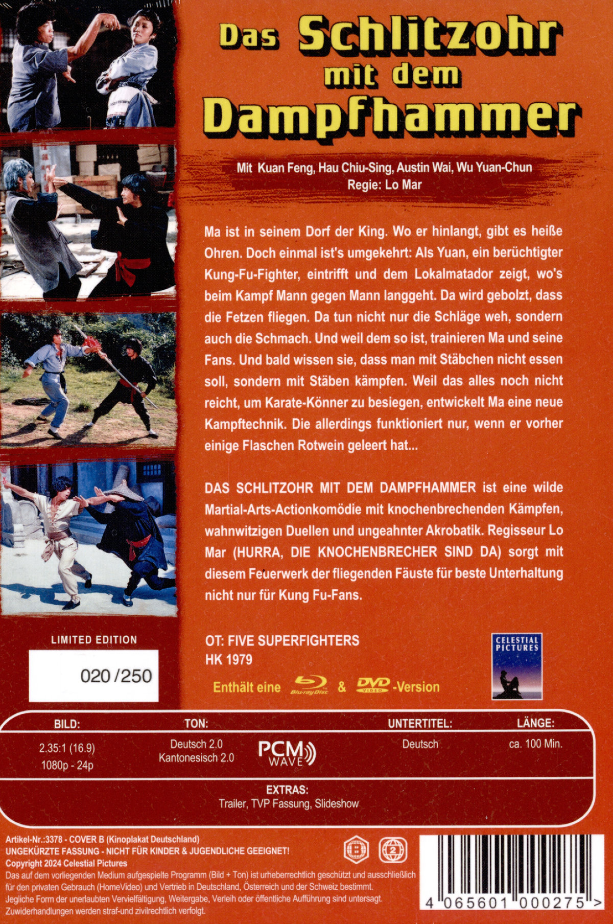 Das Schlitzohr mit dem Dampfhammer - Uncut Mediabook Edition  (DVD+blu-ray) (B)