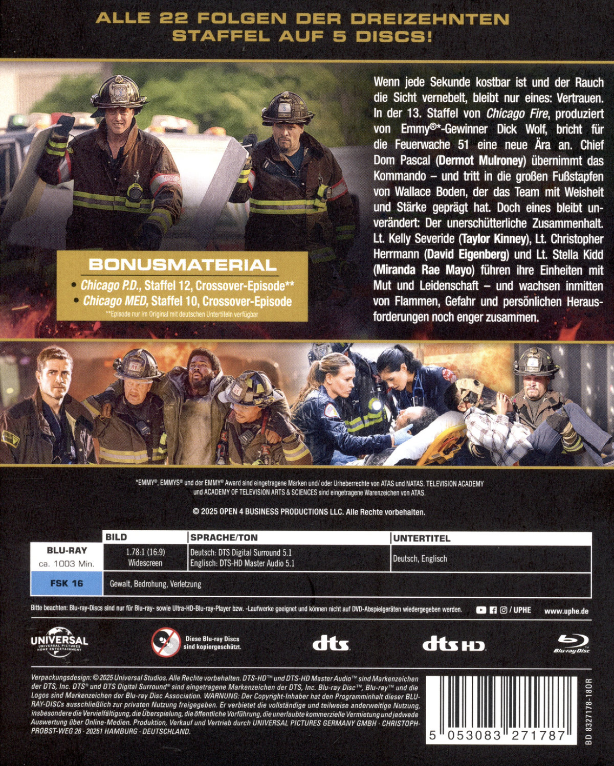 Chicago Fire - Staffel 13  [5 BRs]  (Blu-ray Disc)