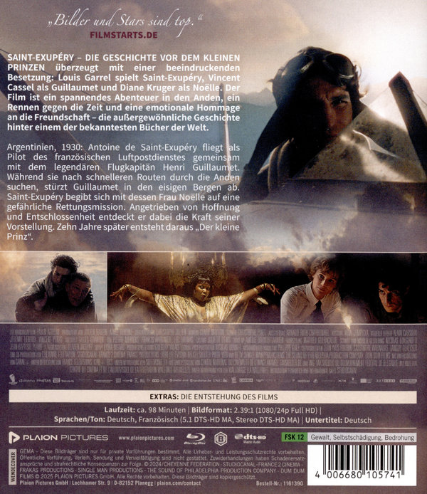 Saint Exupéry – Die Geschichte vor dem kleinen Prinzen  (Blu-ray Disc)