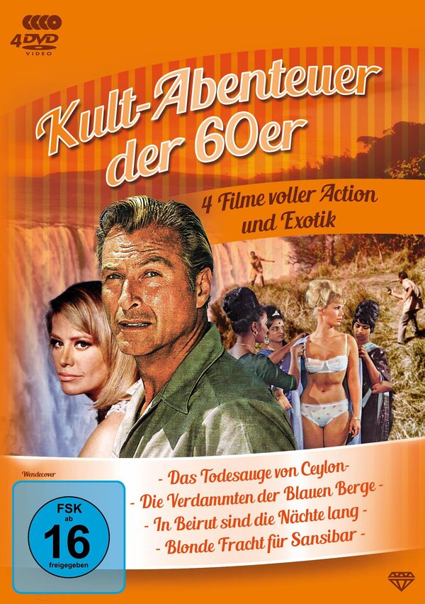 Kult-Abenteuer der 60er – 4 Filme voller Action und Exotik  [4 DVDs]  (DVD)