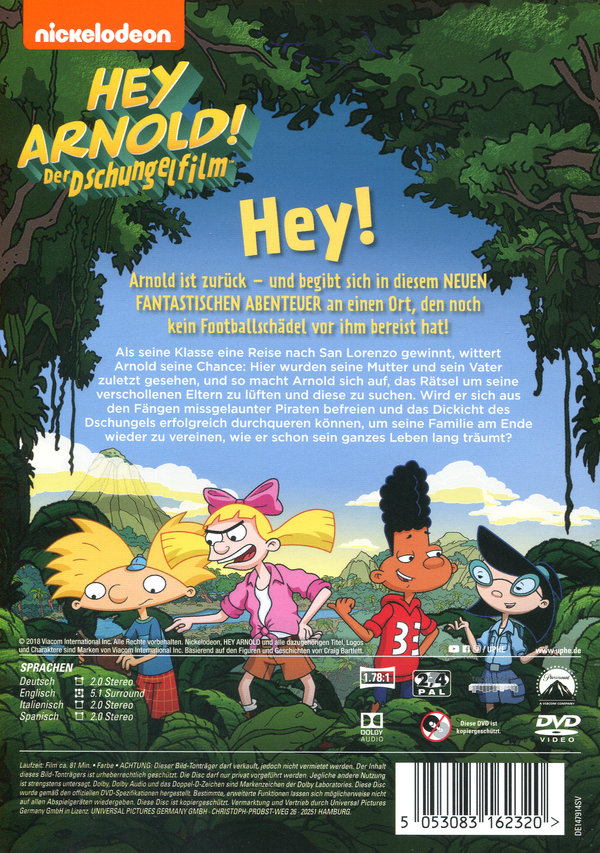Hey Arnold! - Der Dschungelfilm  (DVD)