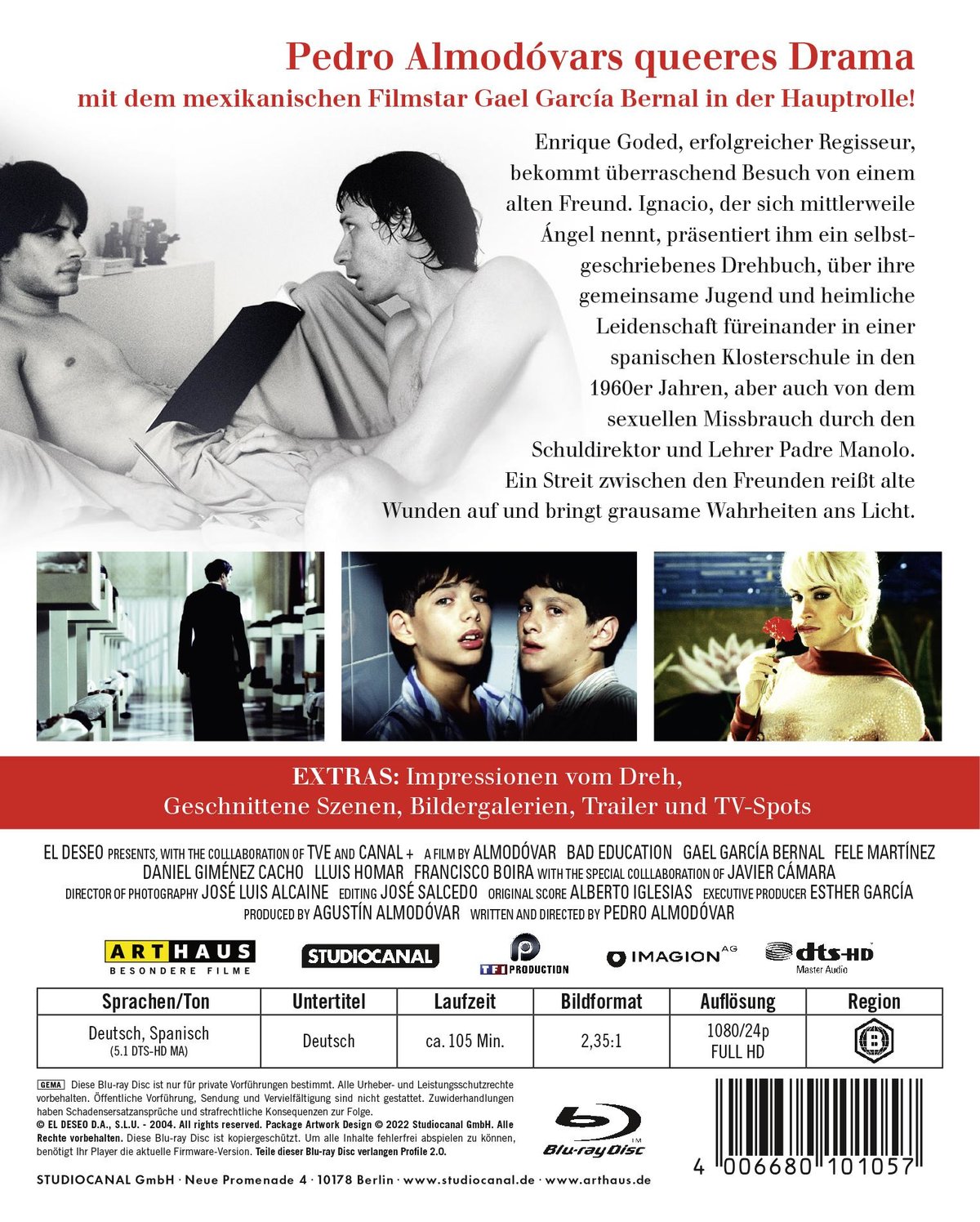 La Mala Educación - Schlechte Erziehung  (Blu-ray Disc)