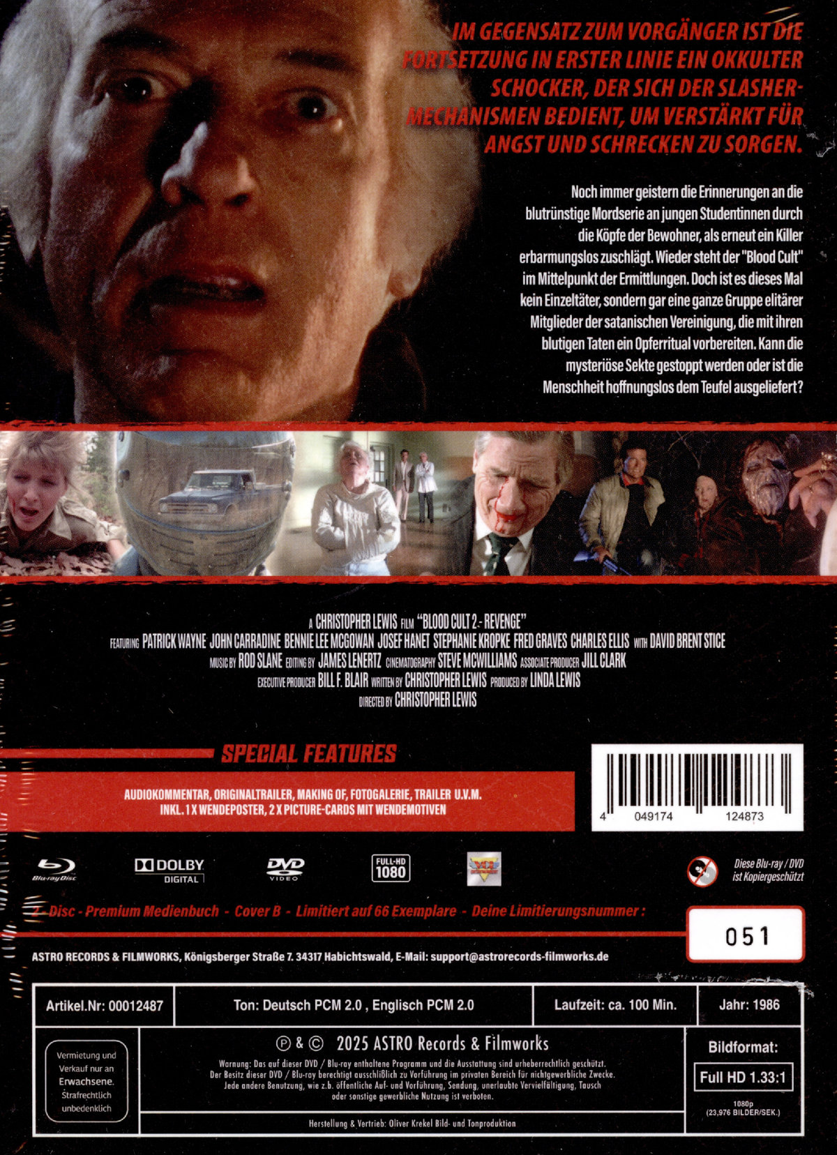Blood Cult 2 - Revenge - Uncut Mediabook Edition  (blu-ray) (B)