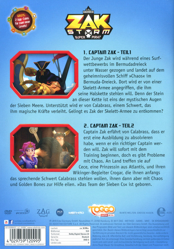 Zak Storm - Folge 1: Captain Zak - Die DVD zur TV-Serie  (DVD)