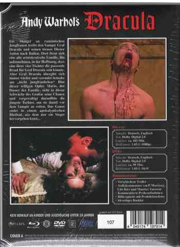Andy Warhols Dracula - Uncut Mediabook Edition (DVD+blu-ray) (A)
