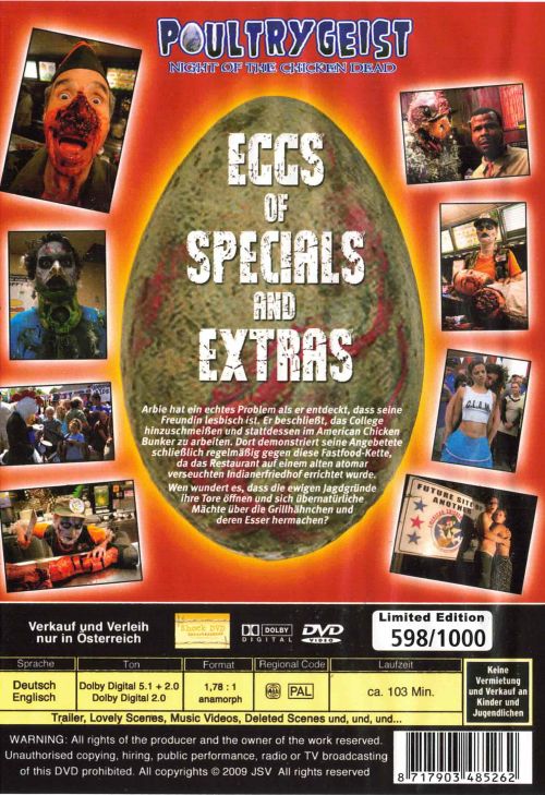 Poultrygeist - Night of the Chicken Dead - Uncut Special Edition  (DVD)
