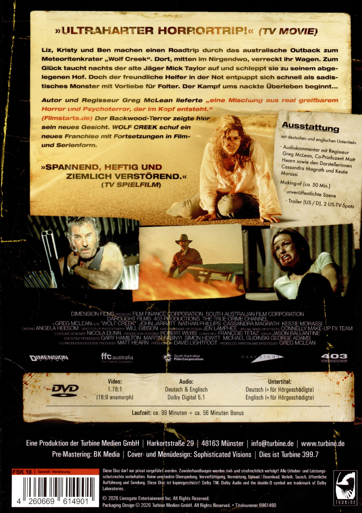 Wolf Creek - Uncut Edition  (DVD)