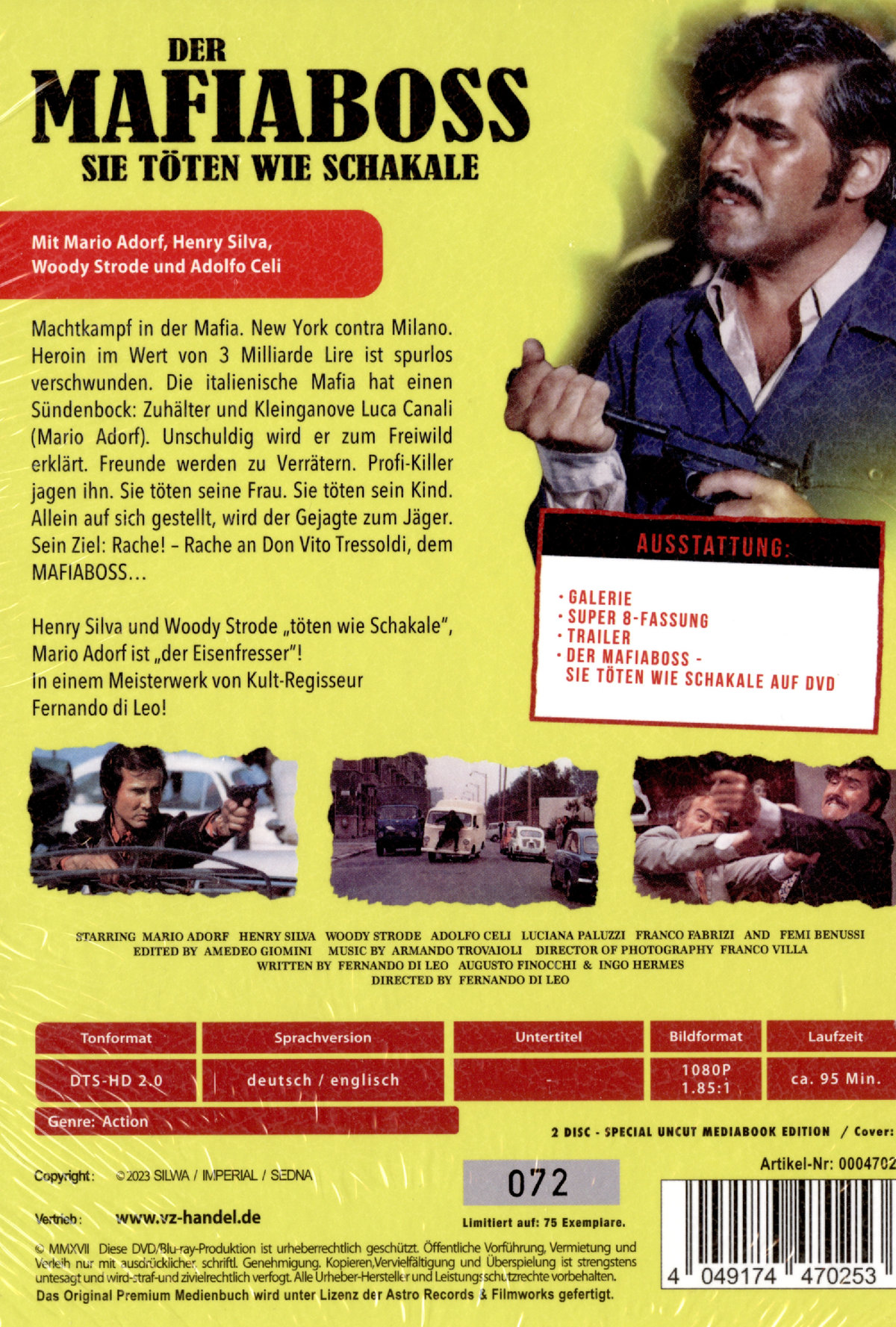 Der Mafiaboss - Sie töten wie Schakale - Uncut Mediabook Edition (DVD+blu-ray) (F) Der Mafiaboss - Sie töten wie Schakale - Uncut Mediabook Edition (DVD+blu-ray) (F)