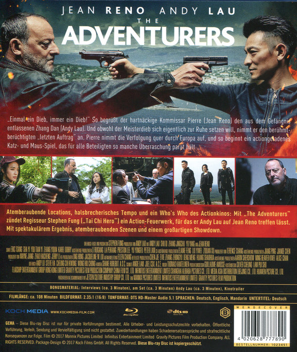 Adventurers, The (blu-ray)