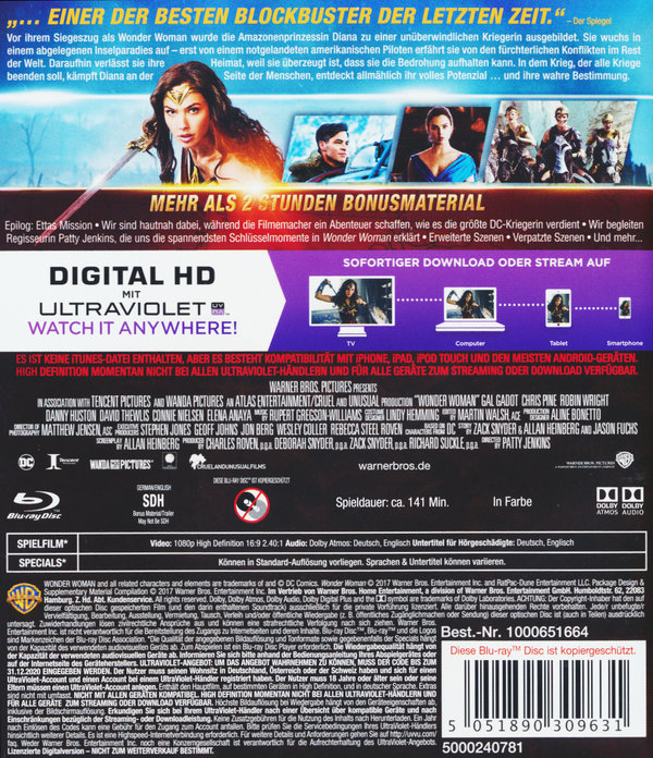 Wonder Woman (blu-ray)