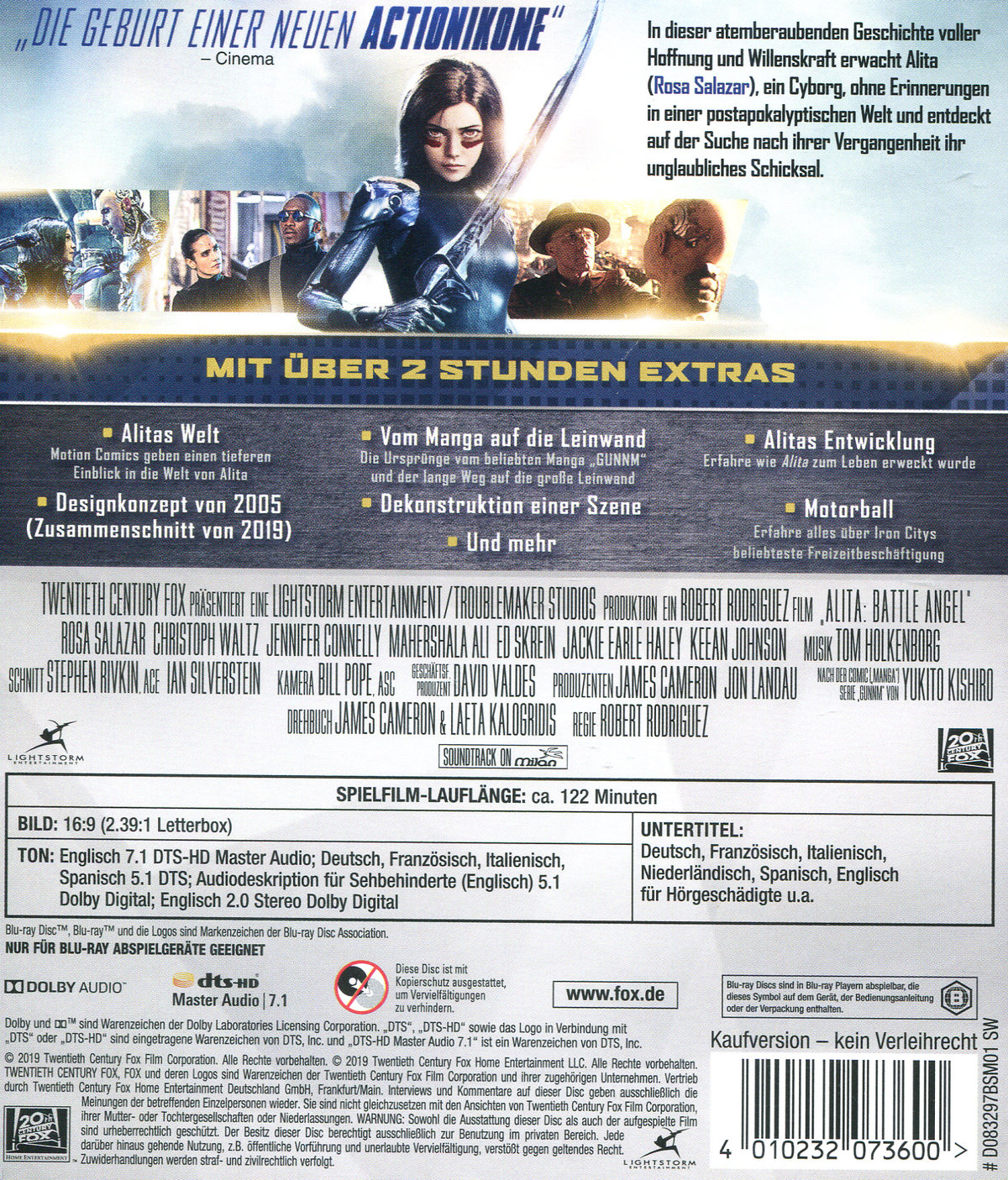 Alita - Battle Angel (blu-ray)