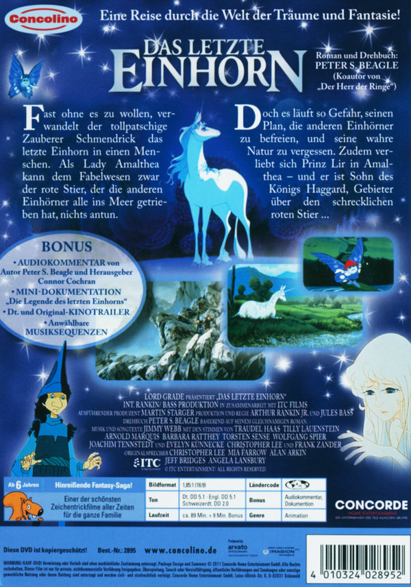 Das letzte Einhorn  (DVD)