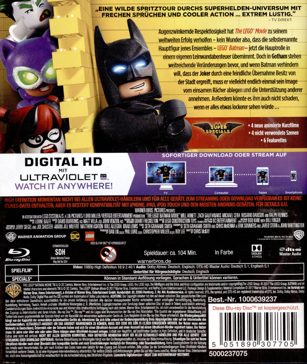 The Lego Batman Movie  (Blu-ray Disc)