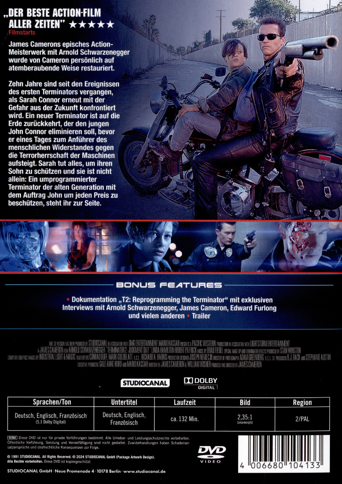 Terminator 2 - Digital Remastered (2024)  (DVD)