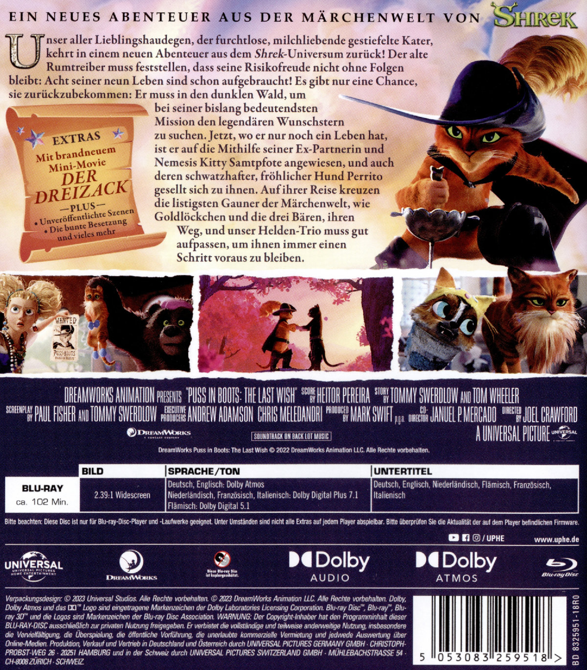 Gestiefelte Kater, Der - Der letzte Wunsch (blu-ray)