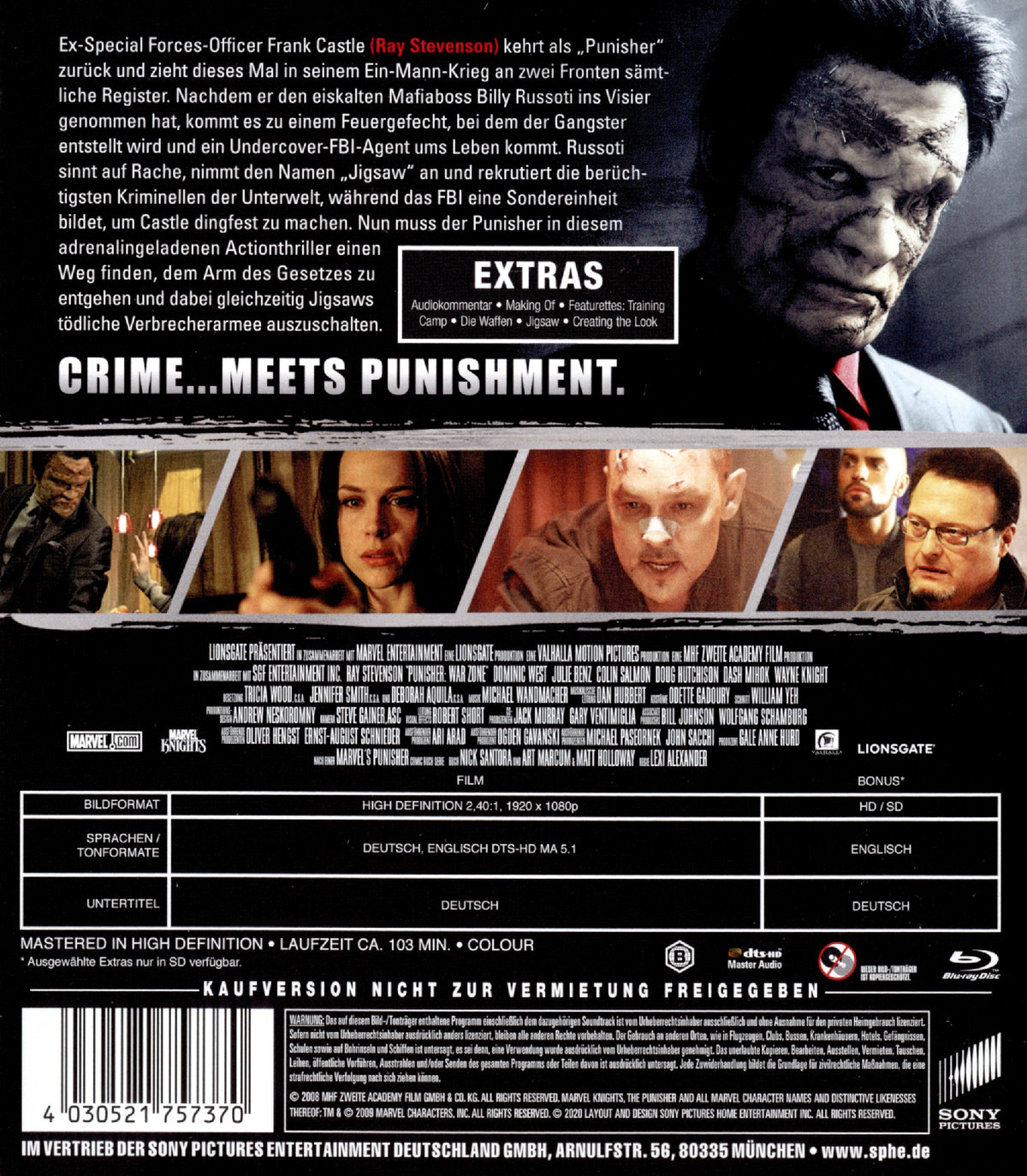 Punisher: War Zone - Uncut Edition (blu-ray)