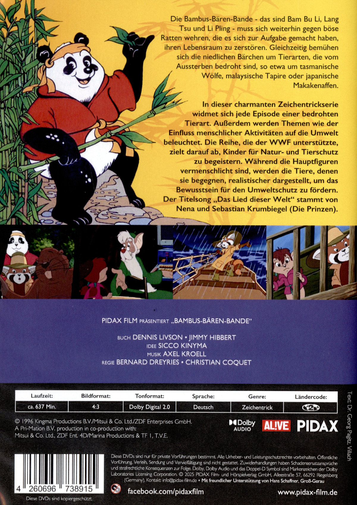 Bambus-Bären-Bande, Vol. 2 / Weitere 26 Folgen der beliebten Zeichentrickserie (Pidax Animation)  [2 DVDs]  (DVD)