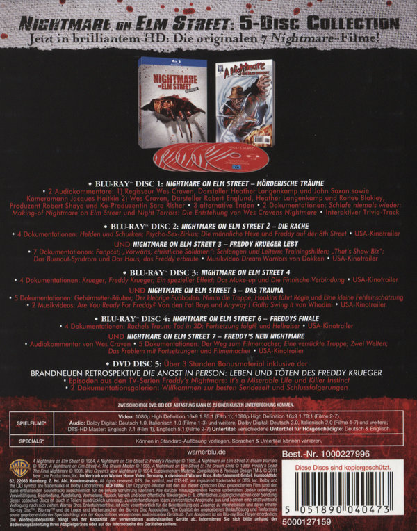 Nightmare on Elm Street, A - Collection (blu-ray)