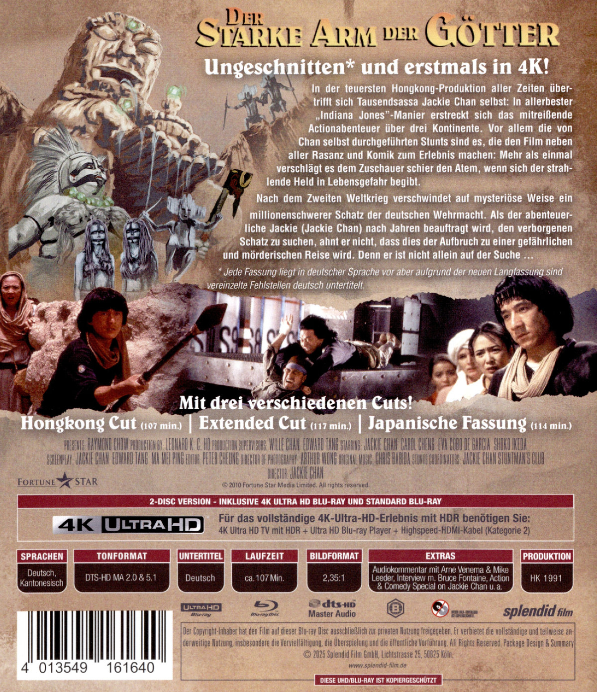 Armour of God 2 - Der starke Arm der Götter - Legacy Collection LTD. - 4K HDR 2-Disc Limited Edition  (4K Ultra HD) (+ Blu-ray)