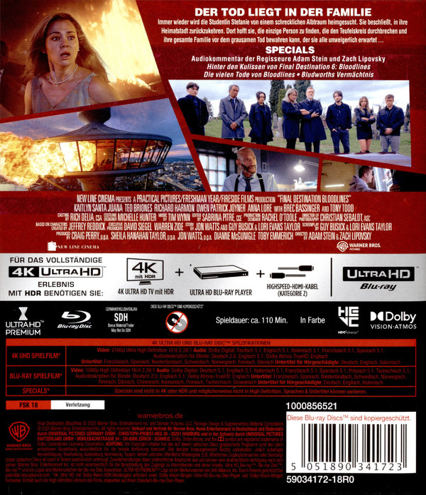 Final Destination: Bloodlines  (4K Ultra HD) (+ Blu-ray) 