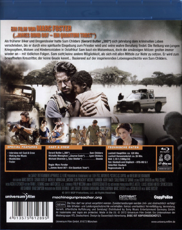 Machine Gun Preacher (blu-ray)