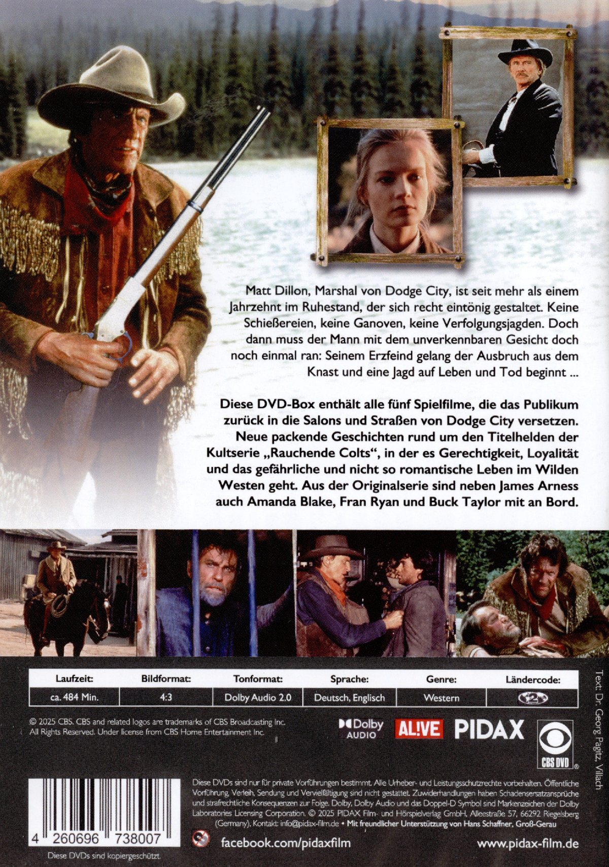 Rauchende Colts - Spielfilm Collection / Alle fünf Spielfilme zur Kultserie mit James Arness (Pidax Western-Klassiker)  [3 DVDs]  (DVD)