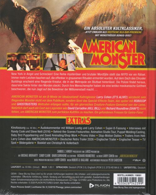 American Monster - Uncut Mediabook Edition (+ Bonus-Blu-ray)  (Blu-ray Disc)