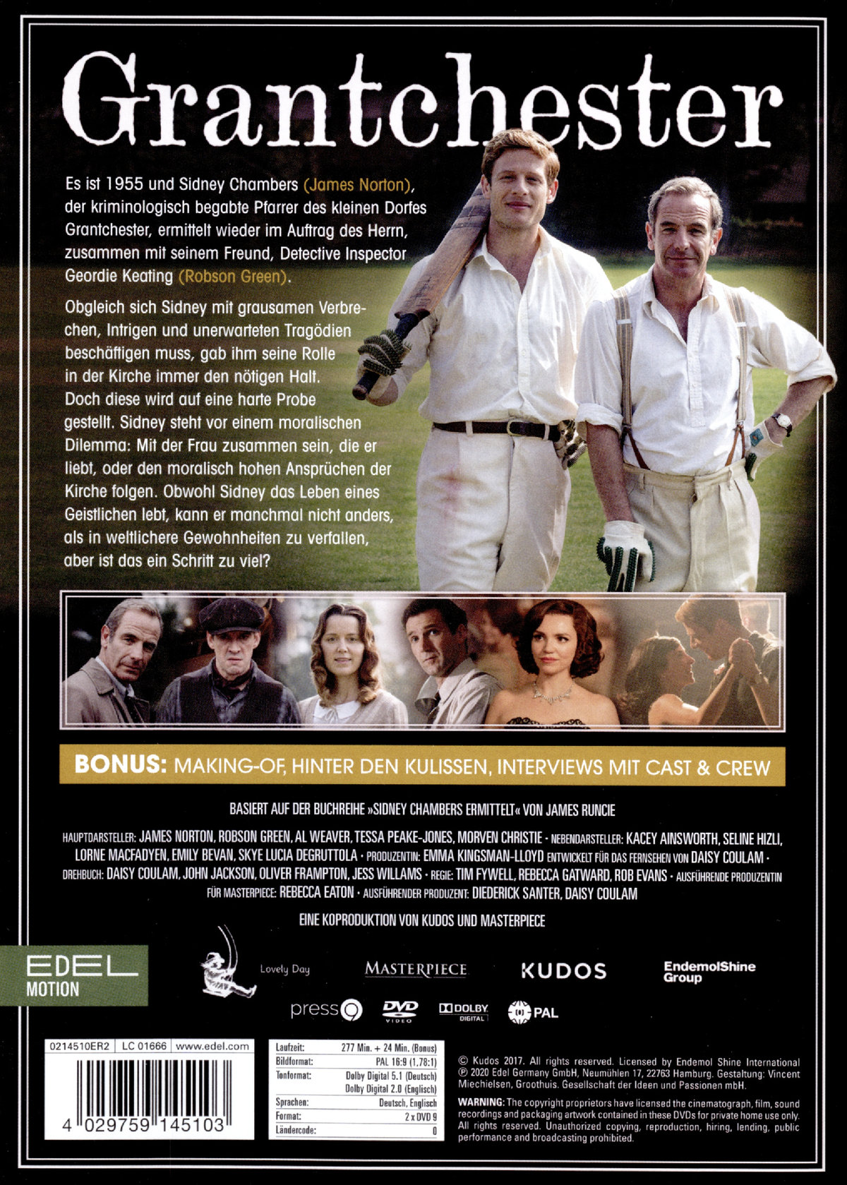 Grantchester - Staffel 3  [2 DVDs]  (DVD)