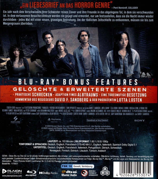 Until Dawn  (Blu-ray Disc)