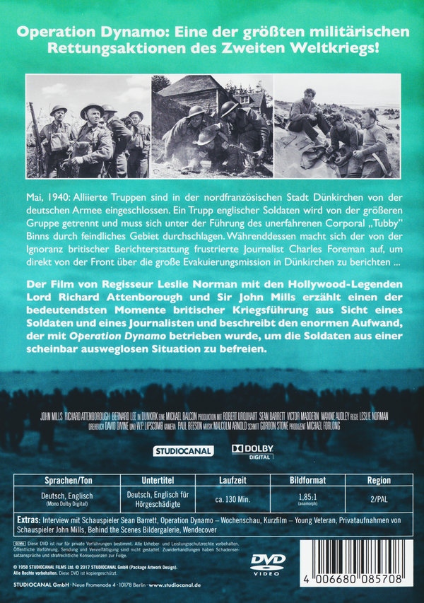 Dunkirk - Die Schlacht von Dünkirchen  (DVD)
