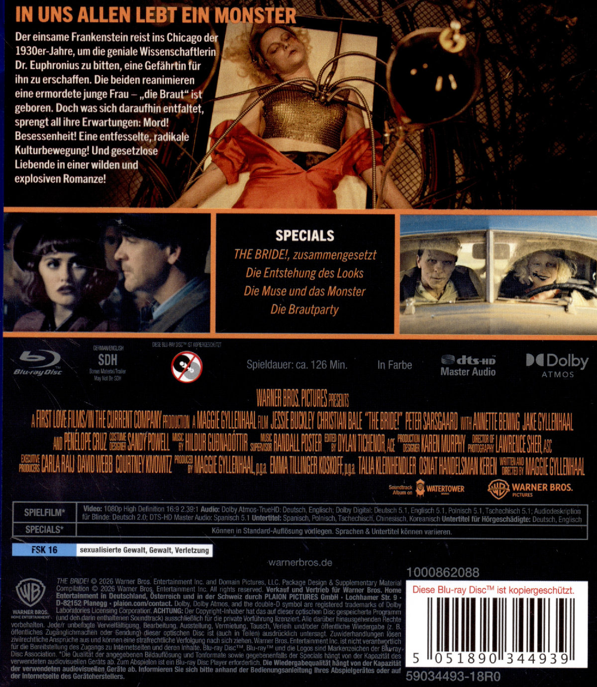 The Bride! - Es lebe die Braut  (Blu-ray Disc)