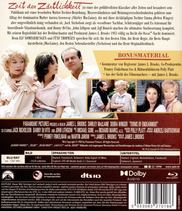 Zeit der Zärtlichkeit - Remastered  (Blu-ray Disc)