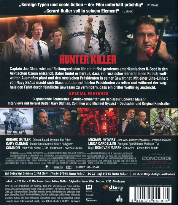 Hunter Killer (blu-ray)