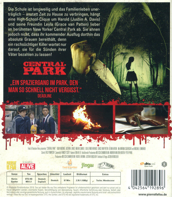 Central Park - Massaker in New York - Uncut Edition (blu-ray)