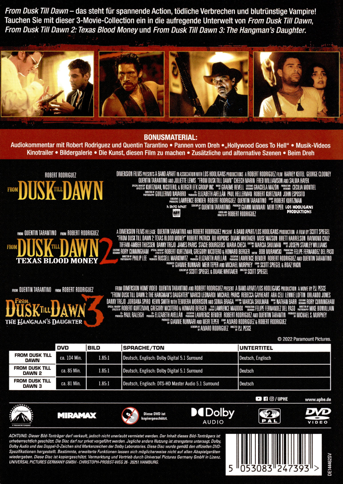 From Dusk Till Dawn Trilogie - Uncut Edition
