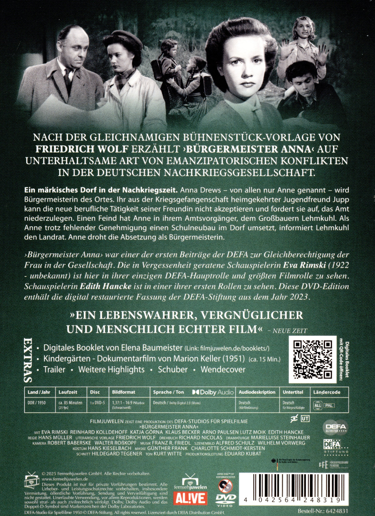 Bürgermeister Anna (DEFA Filmjuwelen) (DVD) Bürgermeister Anna (DEFA Filmjuwelen) (DVD)
