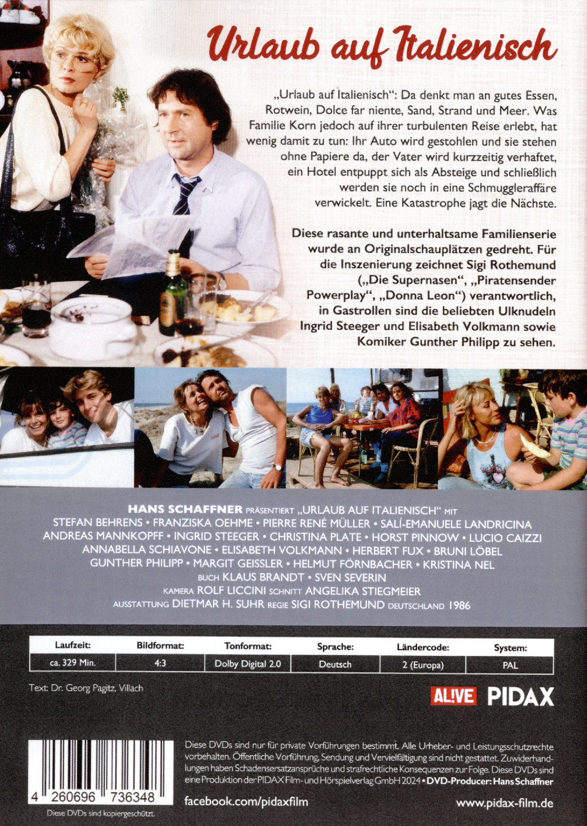 Urlaub auf Italienisch / Die komplette 7-teilige Kultserie mit Starbesetzung (Pidax Serien-Klassiker)  [2 DVDs]  (DVD)