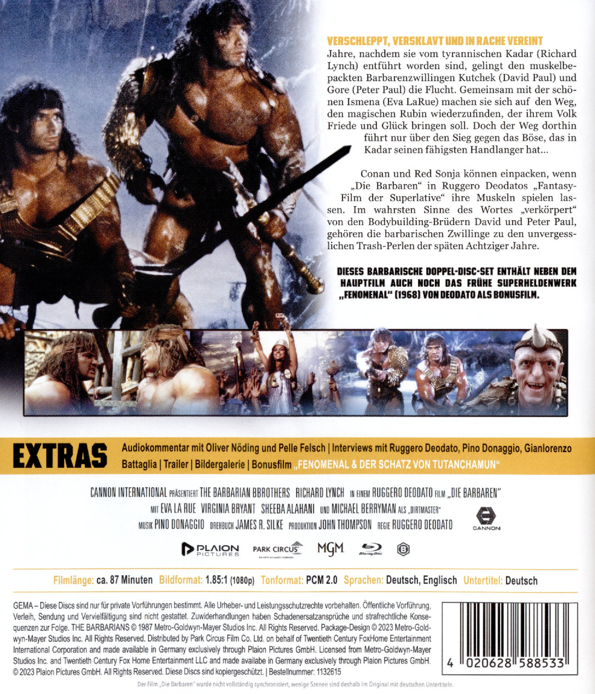 Die Barbaren  (Blu-ray) (+Bonus-DVD)  (Blu-ray Disc)