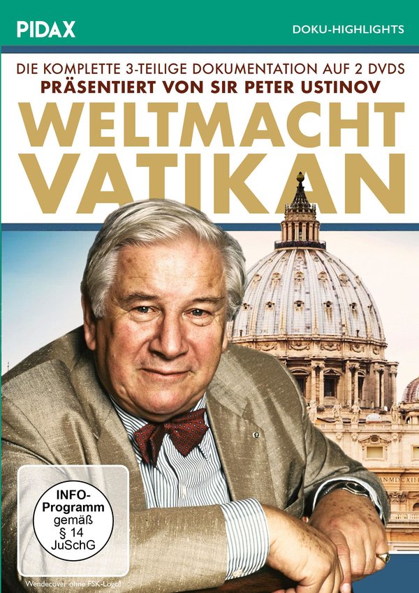 Weltmacht Vatikan - präsentiert von Sir Peter Ustinov / Die komplette 3-teilige Dokumentation präsentiert von Sir Peter Ustinov (Pidax Doku-Highlights)  [2 DVDs]  (DVD)