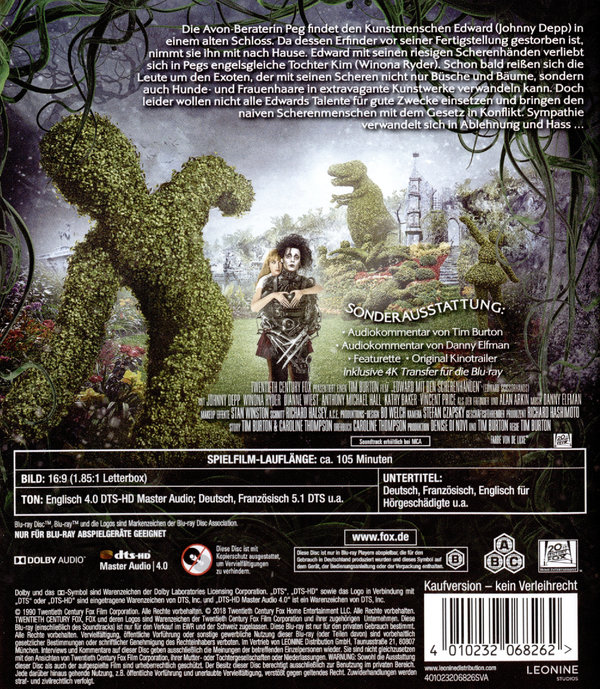 Edward mit den Scherenhänden (blu-ray)