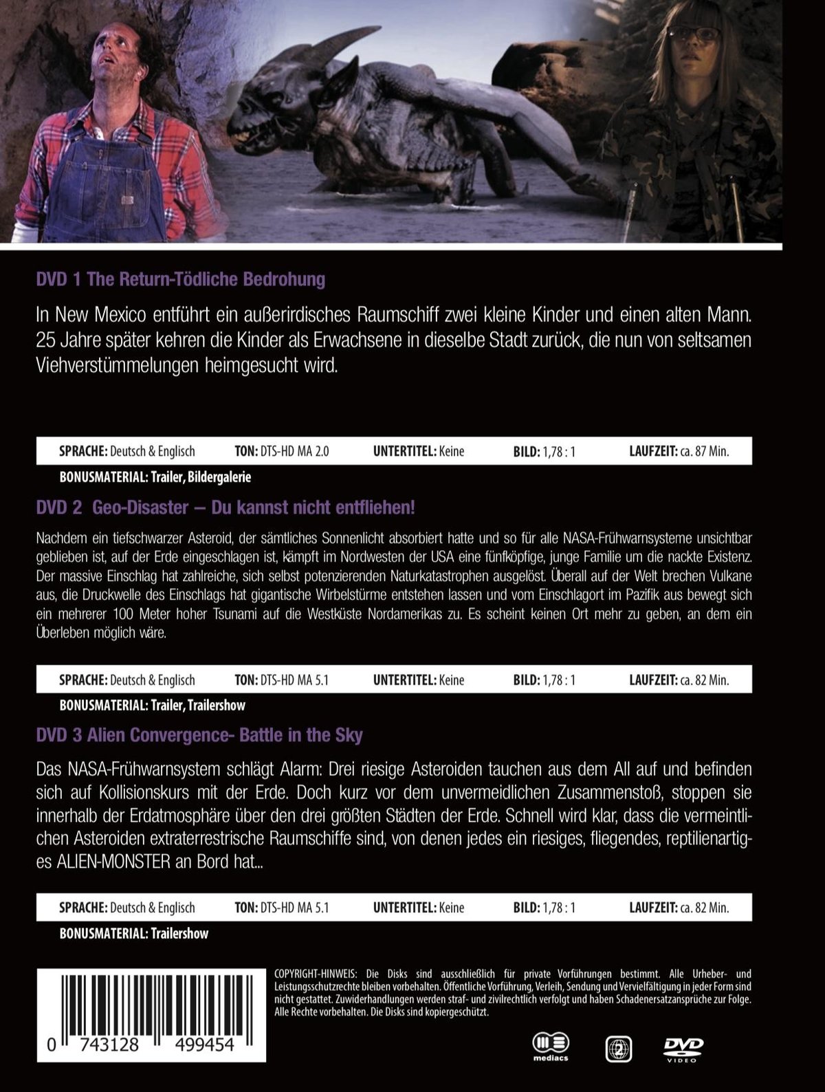 SCIENCE-FICTION DVD BUNDLE NR.1  [3 DVDs]  (DVD)