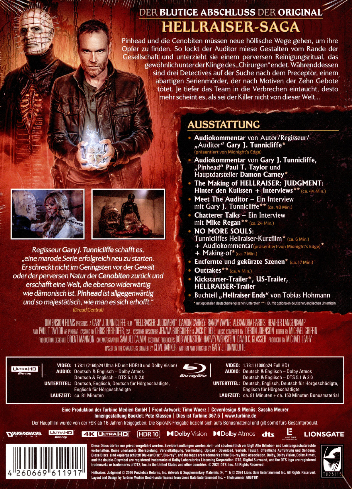 Hellraiser: Judgment - Uncut Mediabook Edition  (4K Ultra HD+blu-ray) (A)