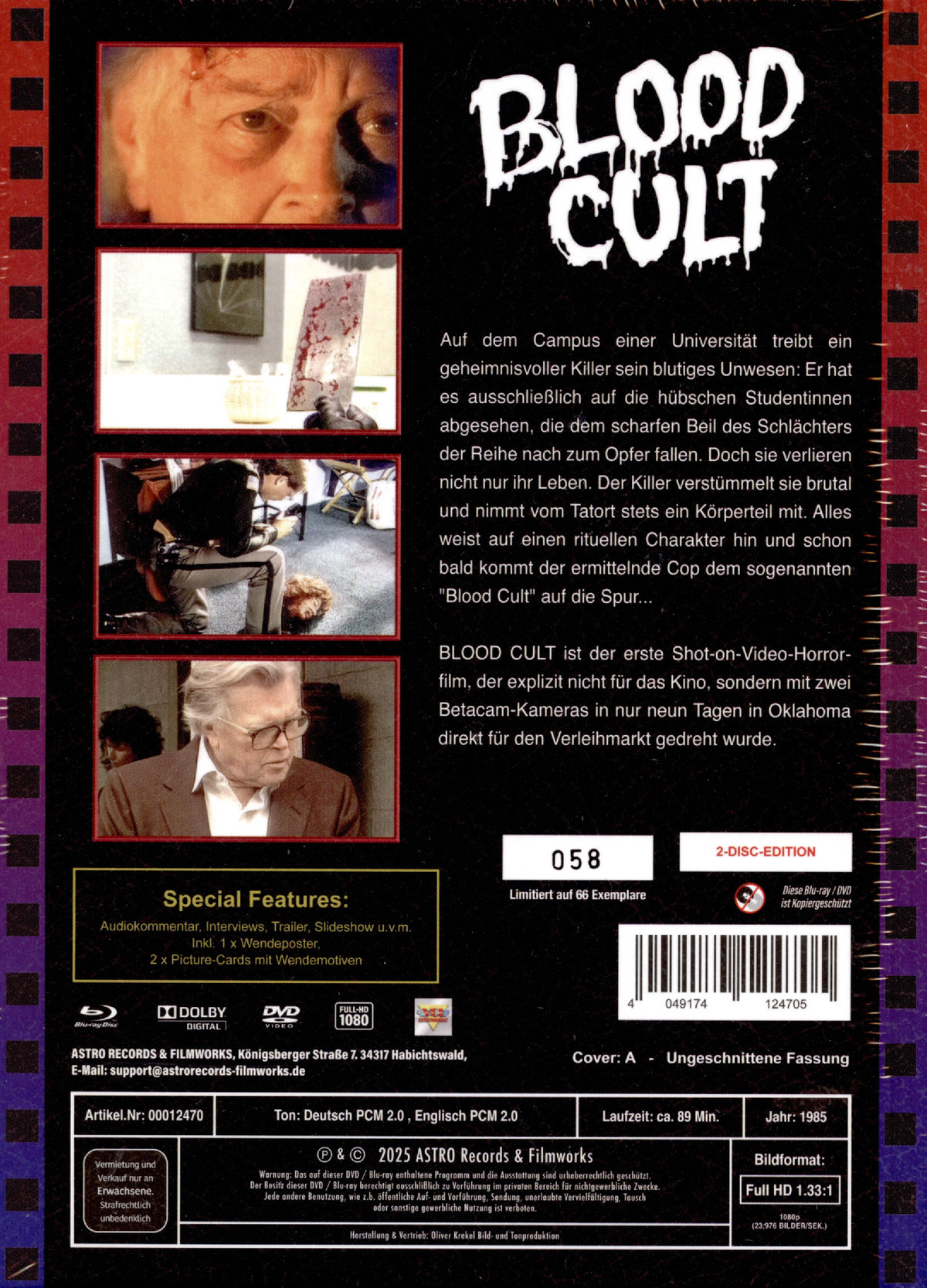 Blood Cult - Uncut Mediabook Edition  (blu-ray) (A)