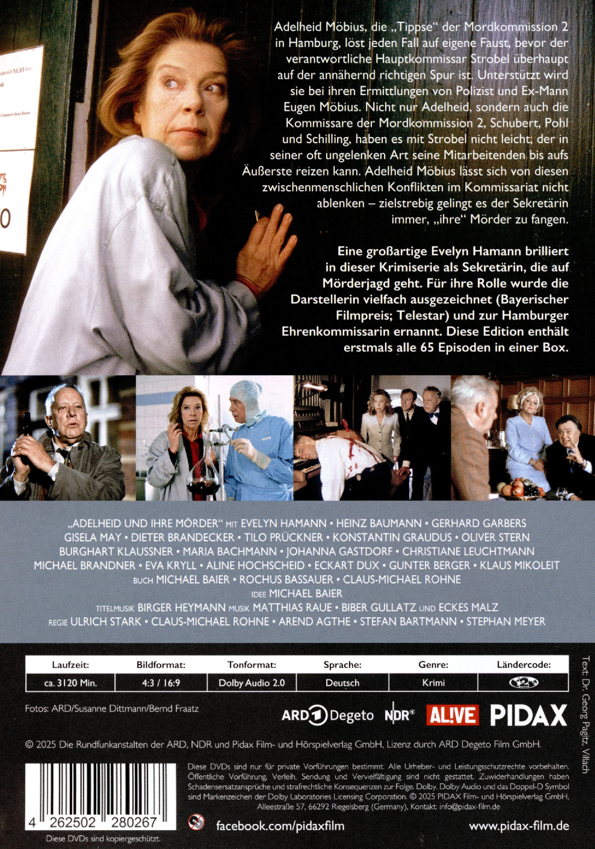 Adelheid und ihre Mörder - Komplettbox / Die komplette 65-teilige preisgekrönte Kult-Serie mit Evelyn Hamann (Pidax Serien-Klassiker)  [15 DVDs]  (DVD)